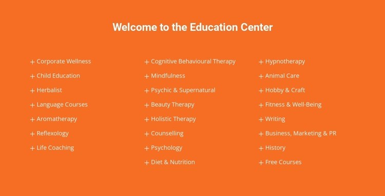 Welcome to education center Elementor Template Alternative
