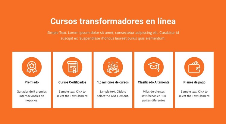 Cursos transformadores en línea Plantilla CSS