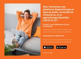 Plateforme D'Apprentissage En Ligne - Modèle HTML5 À Télécharger Gratuitement