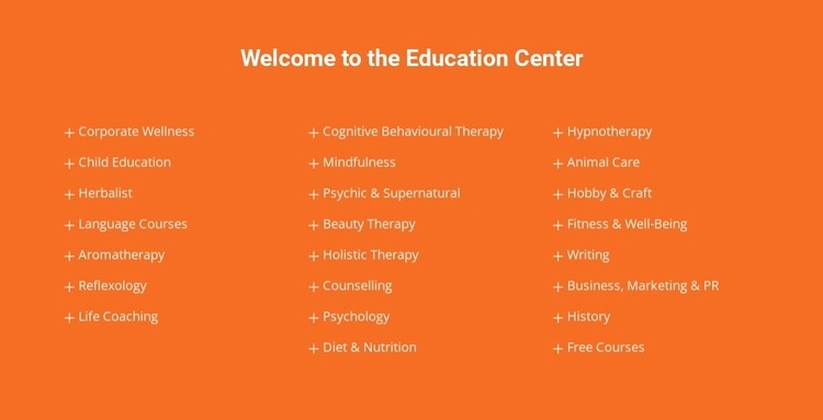 Welcome to education center Homepage Design