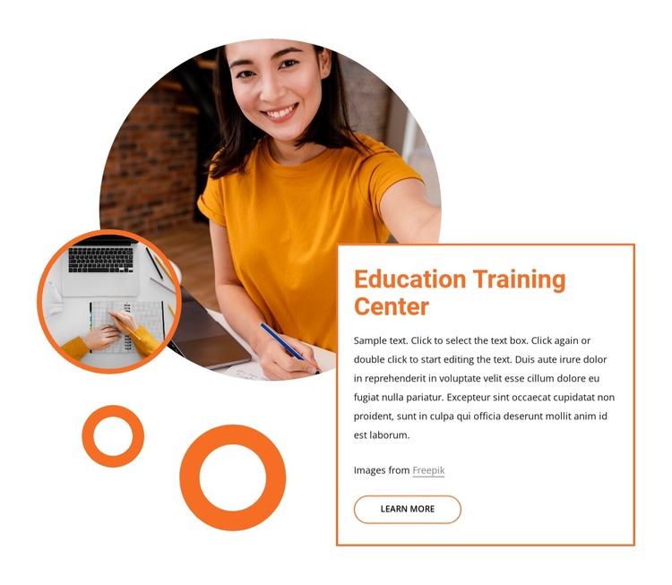 Brain training and programs HTML Template
