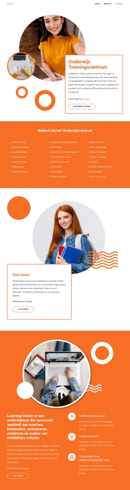 Onderwijs Opleidingscentrum CSS-Sjabloon