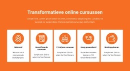 Transformatieve Online Cursussen - Responsieve HTML5-Sjabloon