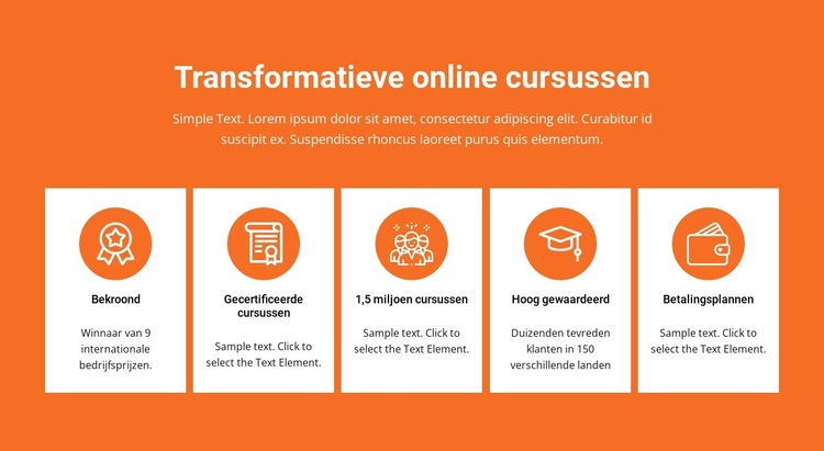 Transformatieve online cursussen WordPress-thema