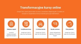 Transformacyjne Kursy Online - Szablon Jednej Strony