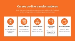 Cursos On-Line Transformadores - Inspiração De Modelo De Uma Página