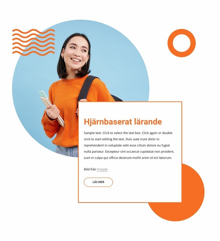 Det skräddarsydda handledningscentret CSS -mall