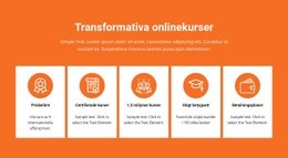 Transformativa Onlinekurser - Enkel Webbplatsmall