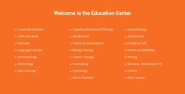 Welcome To Education Center - Website Template