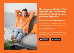 Çevrimiçi Öğrenme Platformu - Nihai Açılış Sayfası