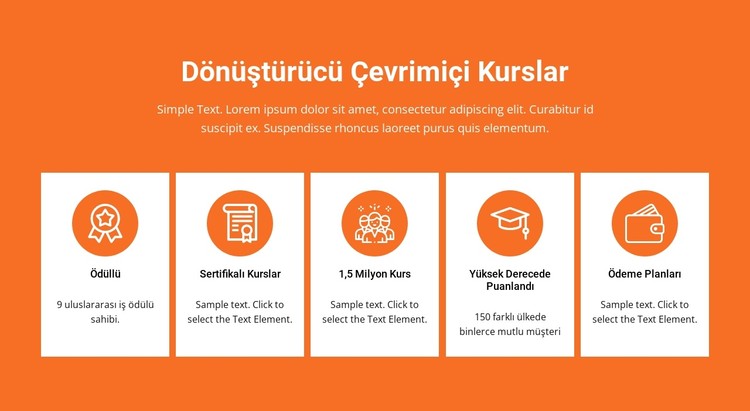 Dönüştürücü çevrimiçi kurslar CSS Şablonu