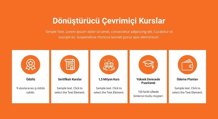 Dönüştürücü çevrimiçi kurslar Şablon