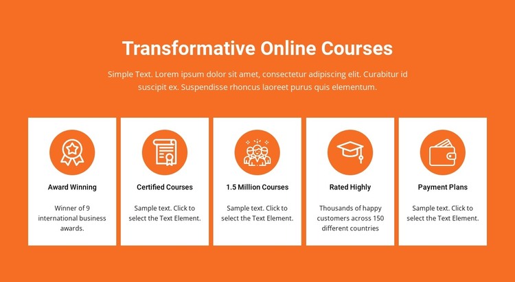 Transformative online courses Web Design