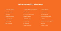 Welcome To Education Center