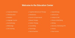 Premium Website Design For Welcome To Education Center