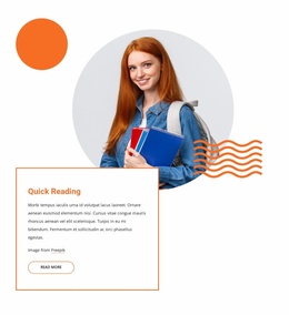Speed Reading, Memory, Problem Solving - Simple Website Template