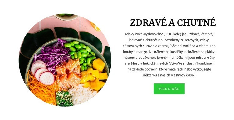 Zdravé a chutné Šablona