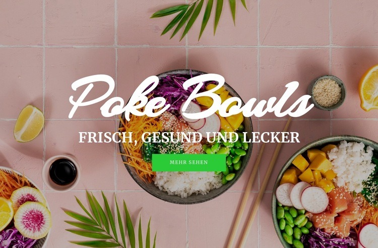 Poke Bowls Vorlage