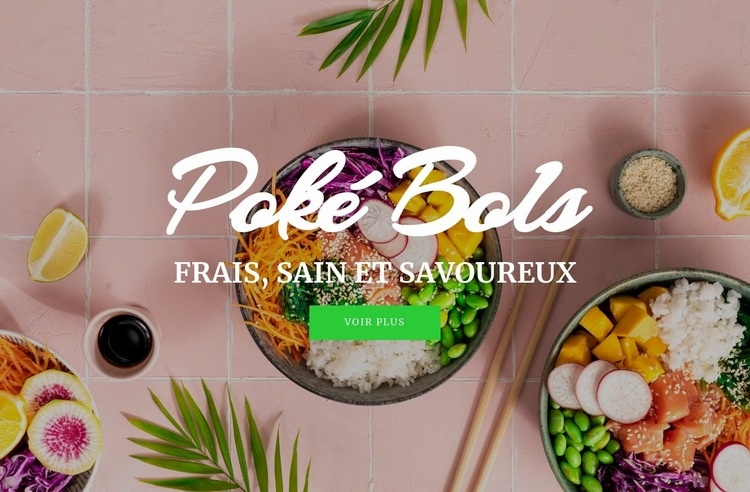 Poké bols Conception de site Web