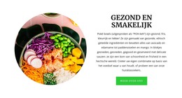 Gezond En Smakelijk - Responsieve HTML5-Sjabloon