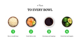 In To Every Bowl - One Page Template For Any Device
