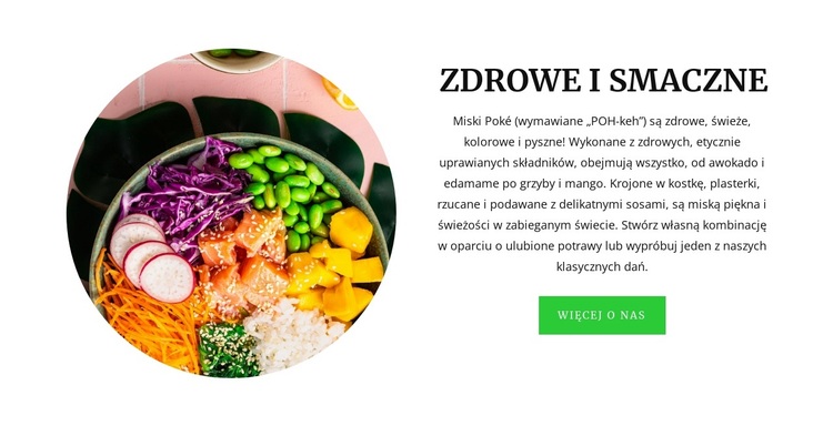 Zdrowe i smaczne Motyw WordPress