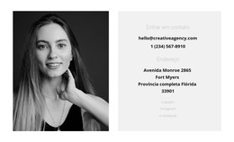 Contatos Para Comunicação - Modelo HTML5