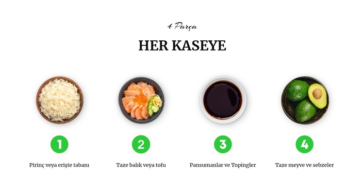 Her kaseye HTML Şablonu