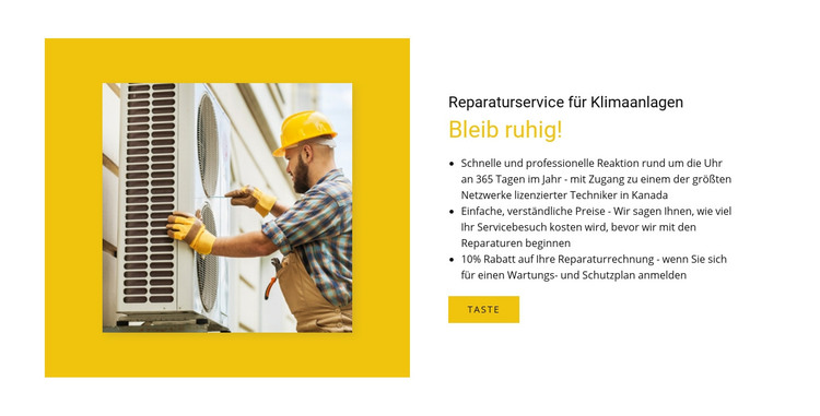 Unser kompetenter Service HTML-Vorlage