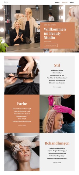 We Offer Nails, Facials, Waxing, Massages - Mobile Website-Vorlage