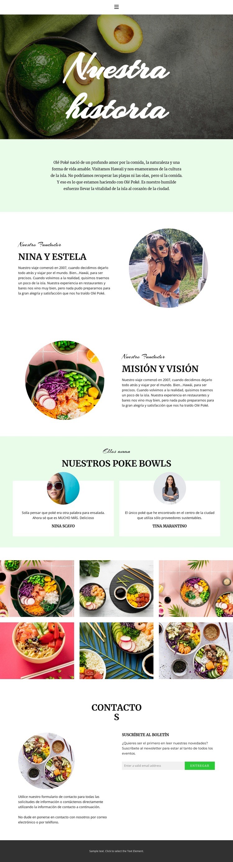 About our founder Plantillas de creación de sitios web