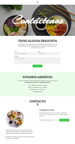 Ven O Coordina La Entrega - Plantilla De Sitio Web Personal