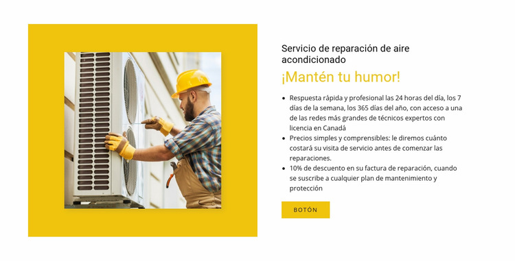 Nuestro servicio experto Plantilla Joomla