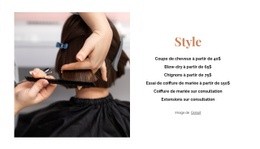 HTML5 Réactif Pour Horaire Du Salon De Beauté