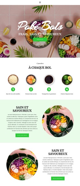 Fresh Healthy And Tasty - Fonctionnalité Cms Intégrée