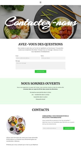 Venez Ou Organisez La Livraison - Modèle De Site Web Réactif