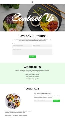 Come Or Arrange Delivery Html5 Responsive Template