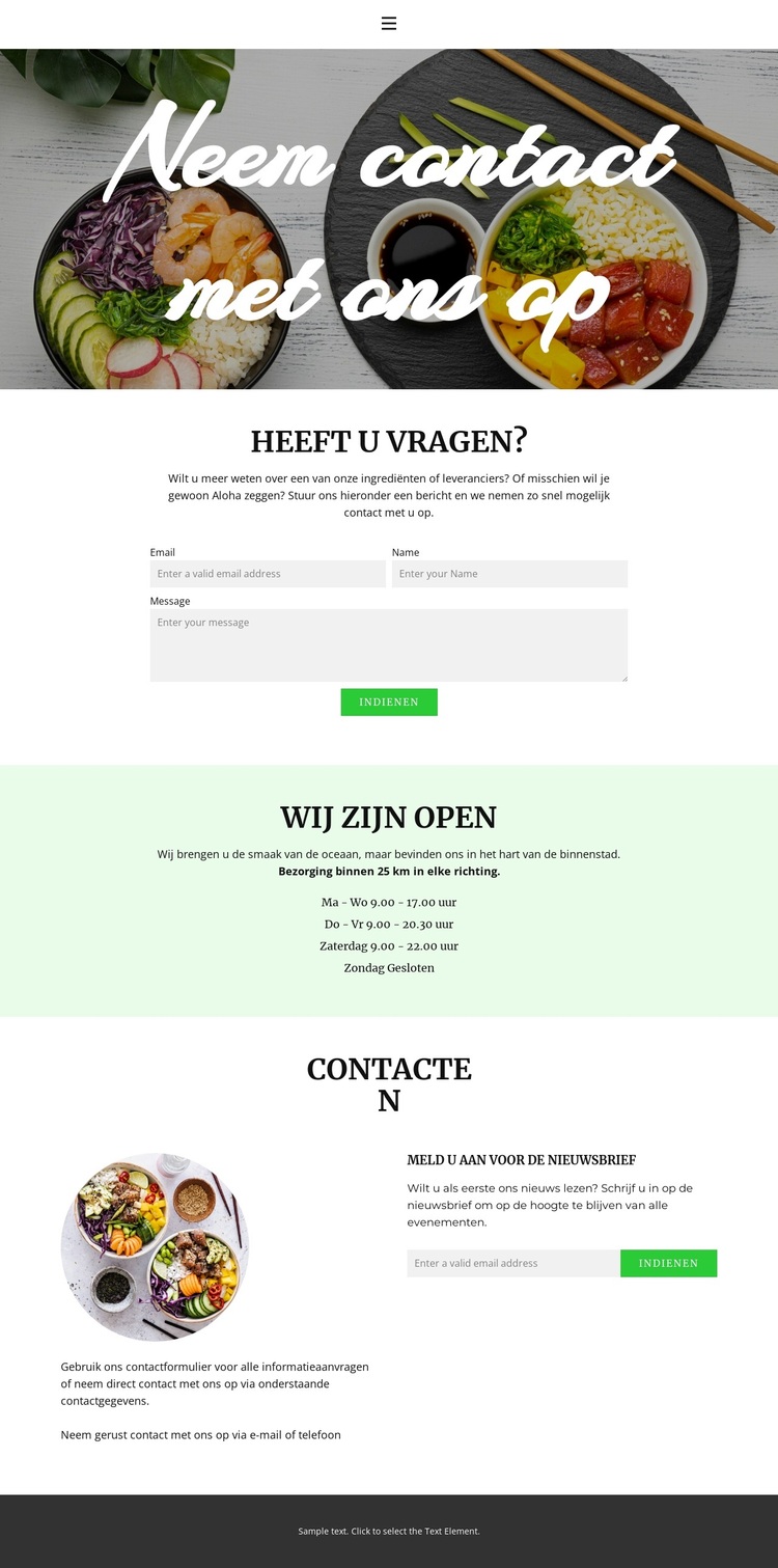 Kom langs of regel de bezorging WordPress-thema