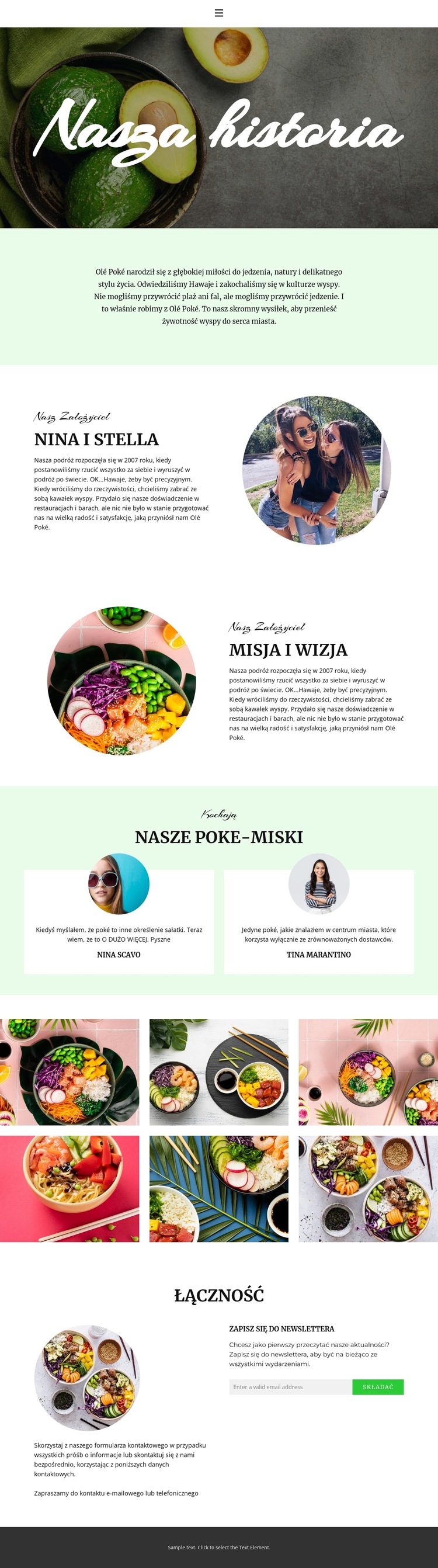 About our founder Szablon witryny sieci Web