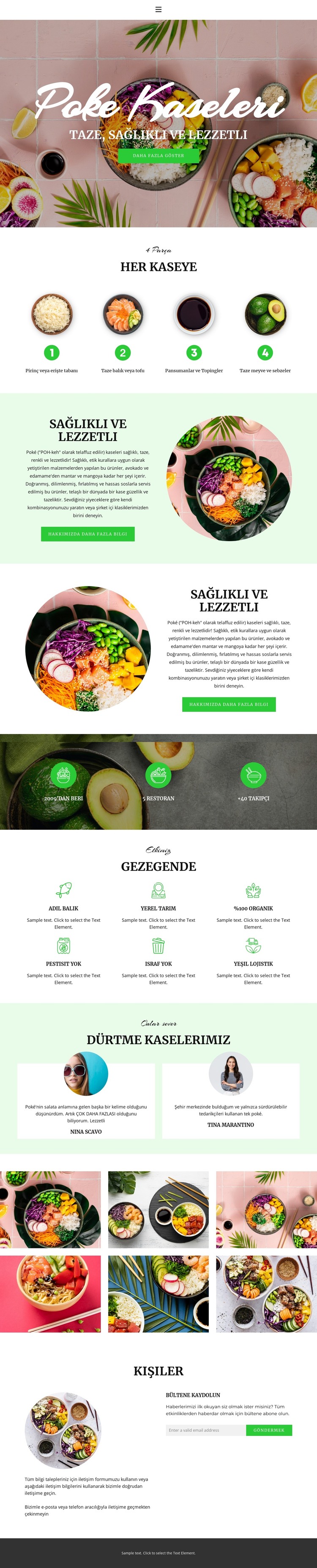 Fresh healthy and tasty HTML Şablonu