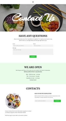 Come Or Arrange Delivery - Customizable Professional WordPress Theme