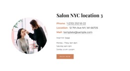 Free HTML5 For Beauty Salon Location