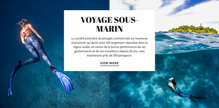 Voyage sous-marin Modèle Joomla