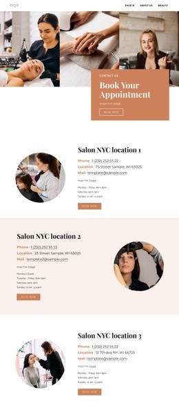Get in touch with glamour - Html Code Example by Nicepage