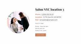 Beauty Salon Location - HTML Template Generator