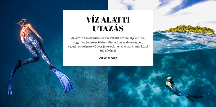 Víz alatti utazás WordPress Téma