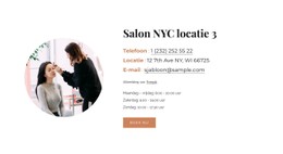 Gratis HTML5 Voor Locatie Schoonheidssalon