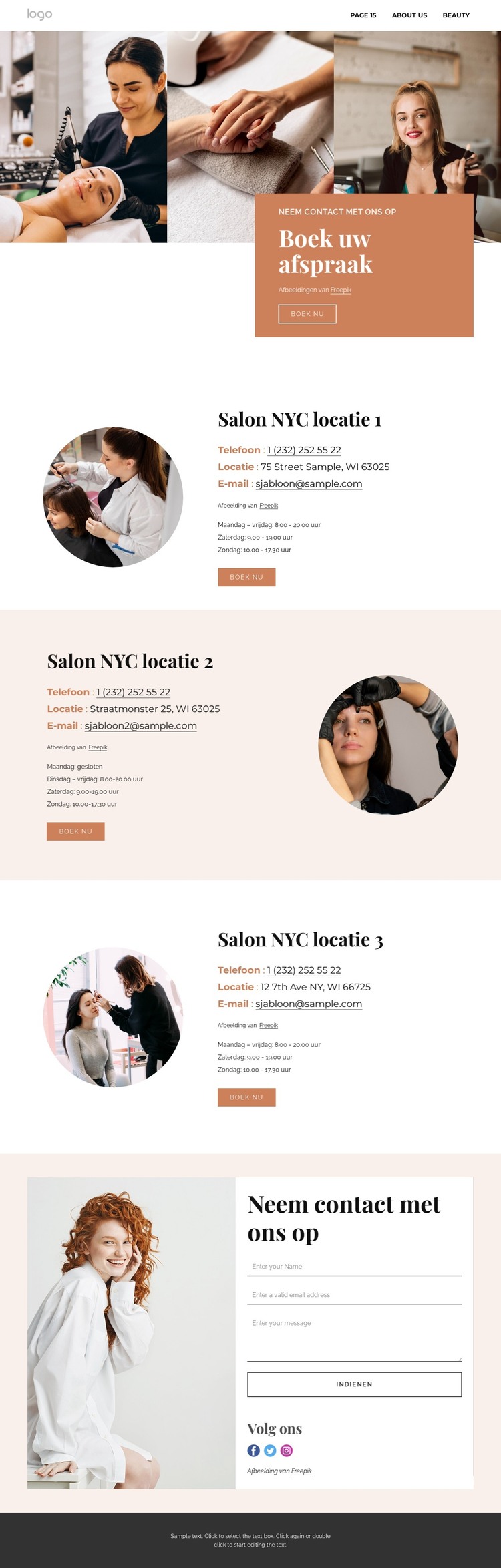 Maak kennis met glamour HTML-sjabloon