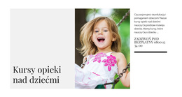 Kursy Opieki Nad Dziećmi - Przeciągnij I Upuść Motyw WordPress