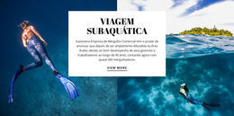 Tema WordPress Mais Criativo Para Jornada Subaquática